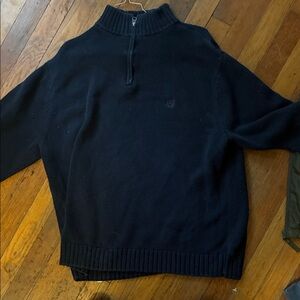 Chaps Men's Navy Zip-Up Sweater